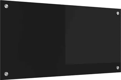 Immagine prodotto di vidaXL Alzatina da cucina nera 80 x 40 cm Vetro temperato
