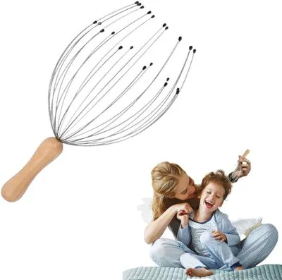 Produktbild von Kopfhautmassage Spinne - 24 Krallen - Kopfmassageger?t - Massage Spinne - Edelstahl