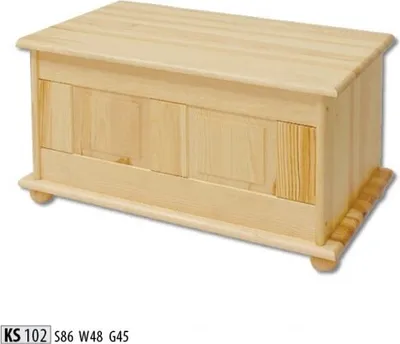 Zdjęcie produktu dla Pudełko dekoracyjne meble z litego drewna meble drewniane ręcznie robiona szkatułka skrzynia prawdziwe drewno 86x45cm
