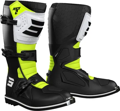 Obrázok produktu pre Detské motokrosové topánky Shot Race 2, čierna/biela/žltá, 30