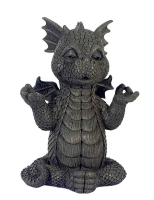 Produktbild von Süsser Gartendrache Ommm Drache Figur Gartenfigur 26 cm