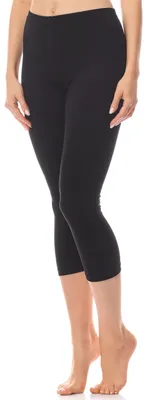 Produktbild von Antié Damen Leggings 3/4 aus Baumwolle AN60-101 (Schwarz, XL)