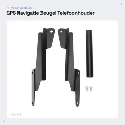 Produktbild von Halterung für Smartphone am Motorrad - Aluminiumlegierung - Halterungsrahmen - Navigationshalterung - Einfache Installation - Geeignet für NC750X Modelle von 2016-2019