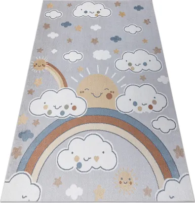 Produktbild von Teppich BONO 8437 Wolken, Himmel, hellgrau / Creme Grau 120x170 cm