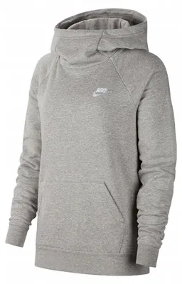 Immagine prodotto di Nike - Felpa con cappuccio "Essentials" da indossare sopra altri capi per donna PP780 (S) (grigio/argento)