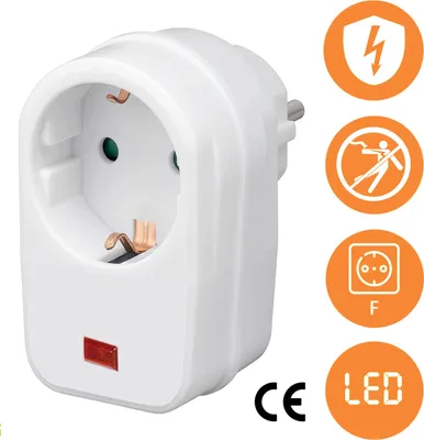 Produktbild von Überspannungsschutz 16A, 3500W Zwischenstecker für Steckdose 230V Schutz vor Überspannung