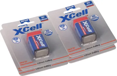 Image de 4x XCell Lithium 9V bloc 1200 mAh 6AM6 dans 1 blister