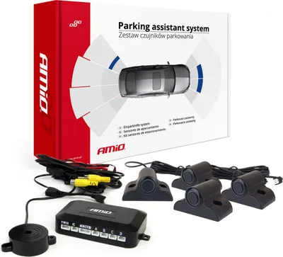 Image de Kit capteur de stationnement avec connexion caméra et LCD pour camion 19mm AMIO-04073