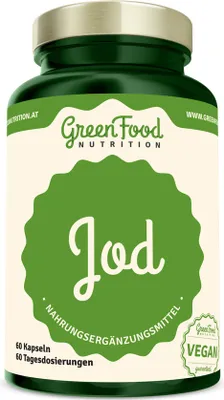 Produktbild von GreenFood Nutrition Jod 60 Kapseln