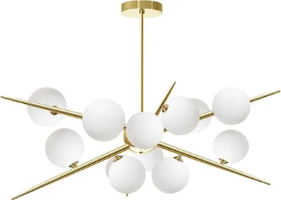 Produktbild von tooLight Pendellampe App998-12Cp Gold 12-Lichtquelle G9 65X70X90Cm