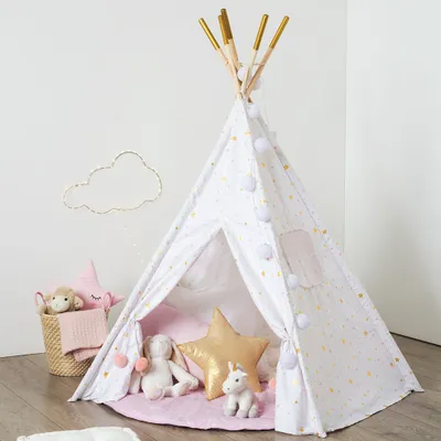 Obrázek produktu pro Eazy Living Hrací stan Tipi Valence White