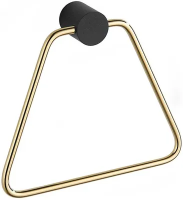 Produktbild von Mexen Aron Handtuchhalter, Schwarz/Gold - 7088132-57