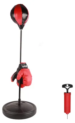 Imagen del producto de Set de Boxeo con Soporte Ajustable y Guantes para Entrenamiento
