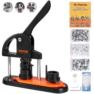 Productafbeelding van VEVOR Knopenmachine, knopenpers, 25 mm, 500 stuks, badgepers, knopenpers, DIY badgepersmachine, knopenmaker