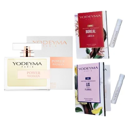 Immagine prodotto di Yodeyma Power Woman Eau de Parfum da donna 100 ml + 2 campioni