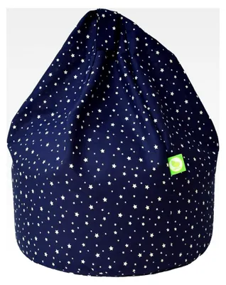 Produktbild von Sitzsack mit Sternen, Baumwolle, groß, Marineblau