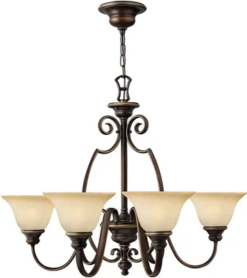 Produktbild von Elstead Cello Kronleuchter E27 6-fach Antike Bronze