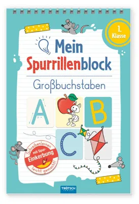 Produktbild von Trötsch Mein Spurrillenblock Großbuchstaben Übungsbuch