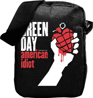Immagine prodotto di Green Day - Borsa a tracolla "American Idiot" RO14454 (taglia unica) (nero/rosso/bianco)