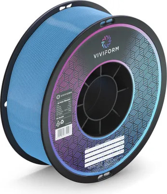 Produktbild von Viviform PLA+ Filament für 3D Drucker, 1kg Rolle, Durchmesser 1,75mm +/- 0,03mm, Hellblau