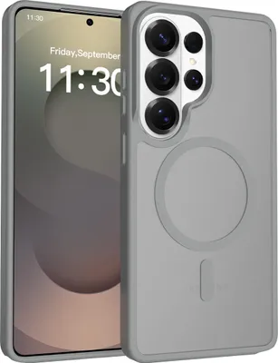 Produktbild von Magnetisch Hülle für Samsung Galaxy S26 Ultra, Kompatibel mit MagSafe, Transluzente Matt Rückseite Stoßfeste Handyhülle Grau
