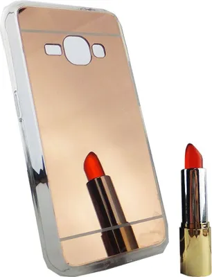 Produktbild von Samsung Galaxy J1 2016 Handy Hülle Spiegel Mirror Soft-Case Schutz-Cover Rose Gold