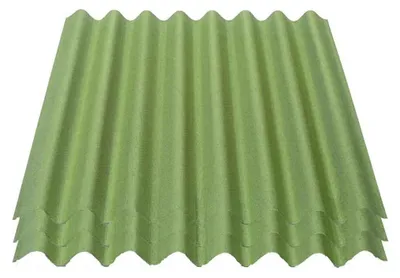 Produktbild von Onduline Easyline Dachplatte Wandplatte Bitumenwellplatten Wellplatte 3x0,76m²  - grün