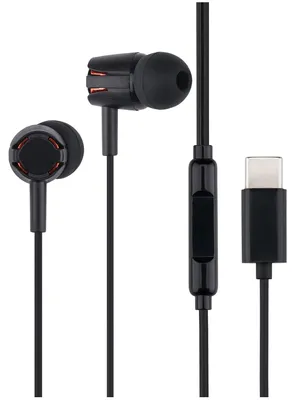 Image de Casque USB-C avec microphone, écouteurs intra-auriculaires avec câble de 1,2 m, contrôle du volume intégré
