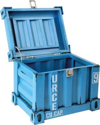 Produktbild von Blauer Container Vintage-Deko