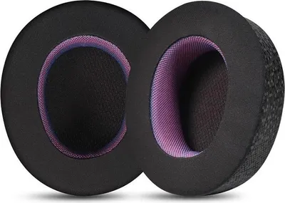 Image de INF Coussinets de Rechange Arctis Nova Pro en Cuir Glacé Noir Violet (2)
