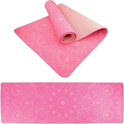 Produktbild von Lifefit YOGA MAT MANDALA DUO, 183x58x0,6cm, rosa