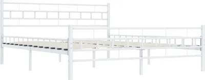 Immagine prodotto di Struttura letto in metallo bianco 200×200 cm