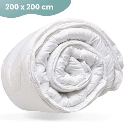 Productafbeelding van Unyqoos® 4-seizoenen dekbedovertrek, 200 x 200 cm - Hotelkwaliteit, tweeledig combineerbaar (warmteklassen 4/3 1), antiallergische hoes, wasbaar op 40°C