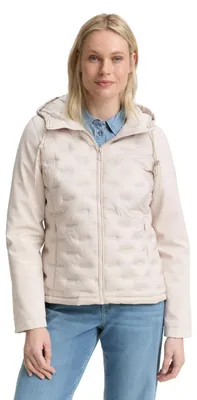 Immagine prodotto di Giacca imbottita ibrida da donna Tom Tailor, con cappuccio