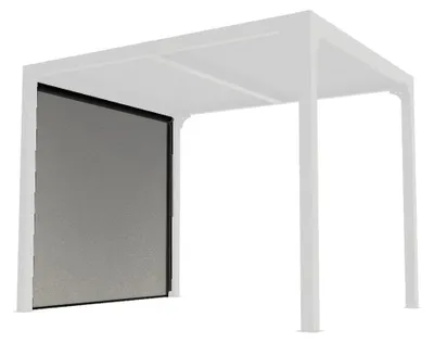 Image de Rideau latéral gris pour pergola bioclimatique PER 2430 BI - 2,40 m