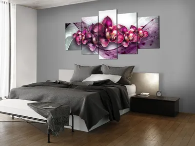 Zdjęcie produktu dla Obraz akustyczny Kwiaty 200x100 cm 5-częściowy obraz Pianka akustyczna Wysokowydajny pochłaniacz dźwięku Izolacja akustyczna Płótno 5 szt Fototapeta Akustyka pomieszczenia Izolacja akustyczna b-C-0112-b-n