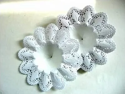 Produktbild von Biedermeiermanschetten Weiß Papier Manschetten 18cm 25 Stk Strauß Hochzeit Deko, 25 Stück