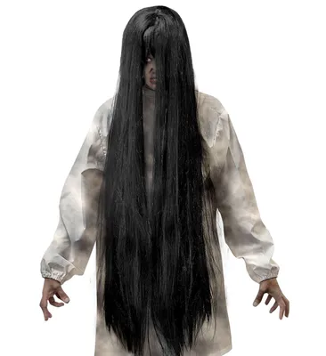 Produktbild von Horror Zombie Geister Perücke schwarz