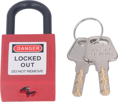 Obrázok produktu pre Lockout Tagout Lock, bezpečnostný visiaci zámok, bezpečnostný visiaci zámok Tag Out, červená súprava Lockout Tagout Kit, bezpečnostný zámok Tag Out Padlock, Lockout Lock