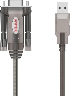 Produktbild von Unitek USB-Seriell-Kabel USB-A auf RS232, DB9-Buchse, Y-1105D01
