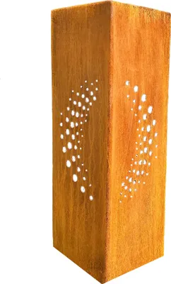 Produktbild von Edelrost Säule modern mit Kreisen, Gartendeko, Rostdeko, Stele, Säulen, Metallsäule, Eisen, Metall, Deko, Geschenkidee, Rost