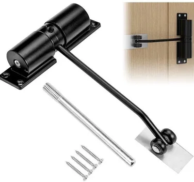 Produktbild von Automatische Deurdranger für Binnendeuren und Buitendeuren - bis 40KG - Einfache Installation - Verstellbar - Schwarz