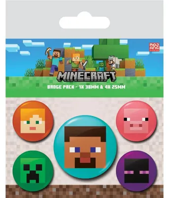 Obrázek produktu pro Sada Minecraft s 5 odznaky