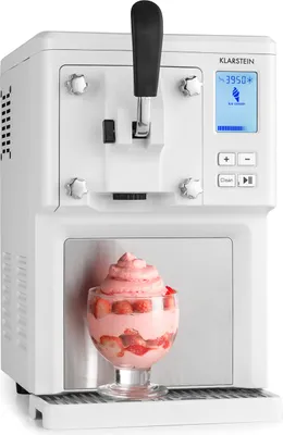 Produktbild von Klarstein Sweet Sundae - Eiscrememaschine, 1,5 Liter, mitselbstkühlendem Kompressor, 200 Watt, Ausgabesystem, 3 StundenAuto-Kühlhaltefunktion, Reinigungsautomatik, Edelstahl, weiß