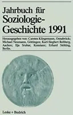 Obrázok produktu pre Jahrbuch für Soziologiegeschichte 1991