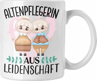 Produktbild von Trendation - Altenpflegerin Aus Leidenschaft Tasse Geschenk Beste Altenpflege (Weiß)