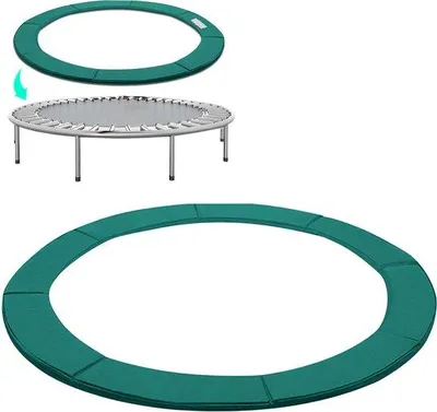 Obrázok produktu pre Ochrana trampolíny 366 cm, zelená – odolná ochrana pružín