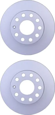 Immagine prodotto di 2 dischi freno posteriori HELLA per AUDI SEAT SKODA VW A3