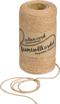 Produktbild von XXL Baumwollgarn "1 mm", 220 m, 80 g Cappuccino