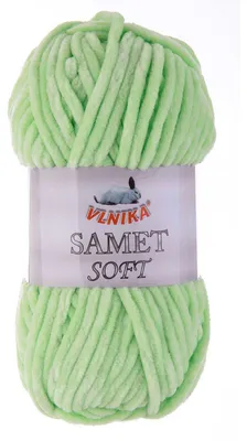 100g Strickgarn Samet Soft Chenille-Strickgarn Samtwolle Strickwolle babygrün